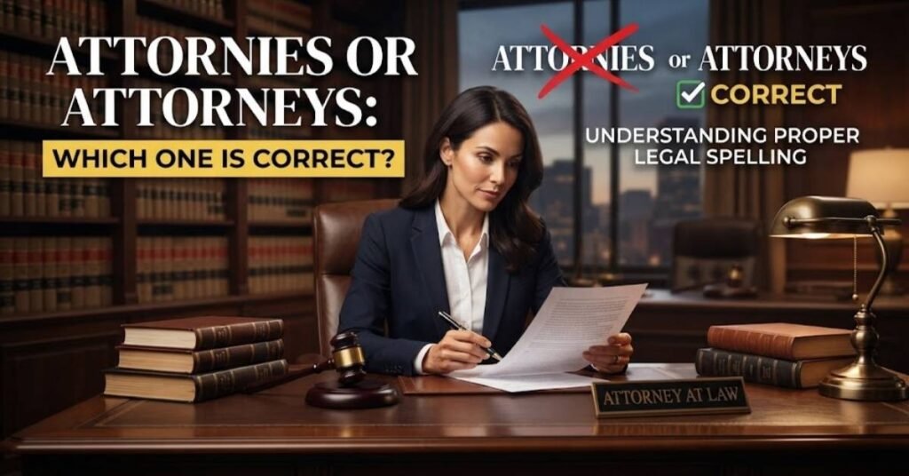 Attornies or Attorneys: Which One Is Correct?