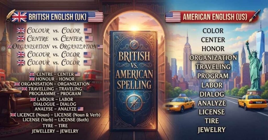 British English vs American English Spelling