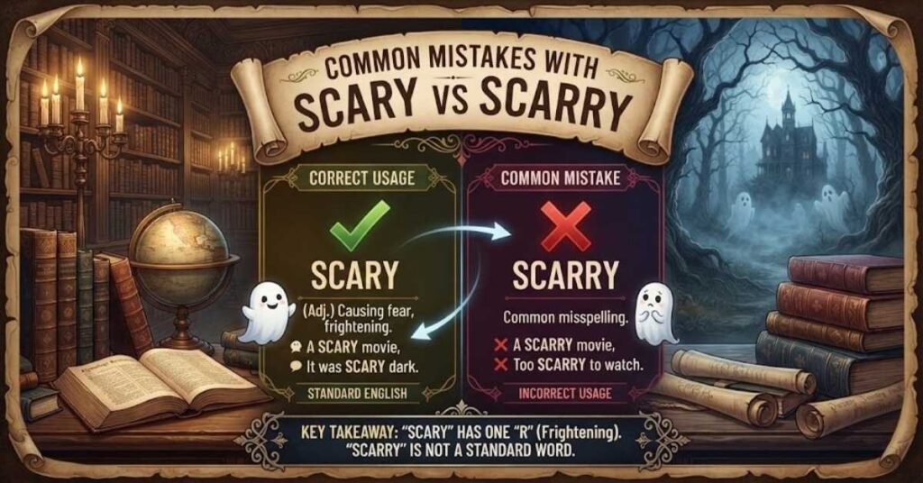Common Mistakes with Scary vs Scarry