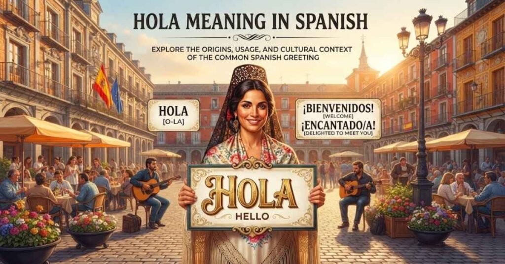 Hola Meaning in Spanish