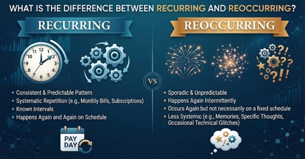 Recurring vs Reoccurring: Meaning Breakdown