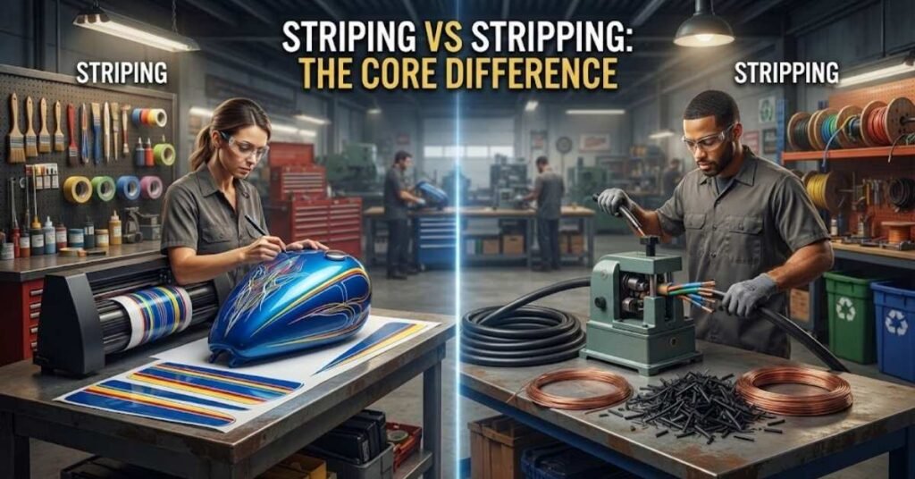 Striping vs Stripping: The Core Difference