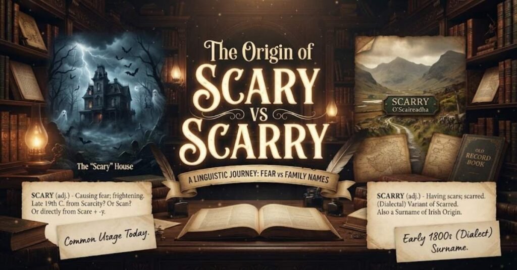 The Origin of Scary vs Scarry