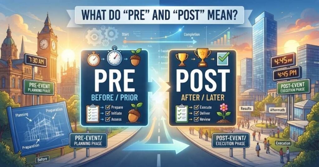 What Do “Pre” and “Post” Mean?