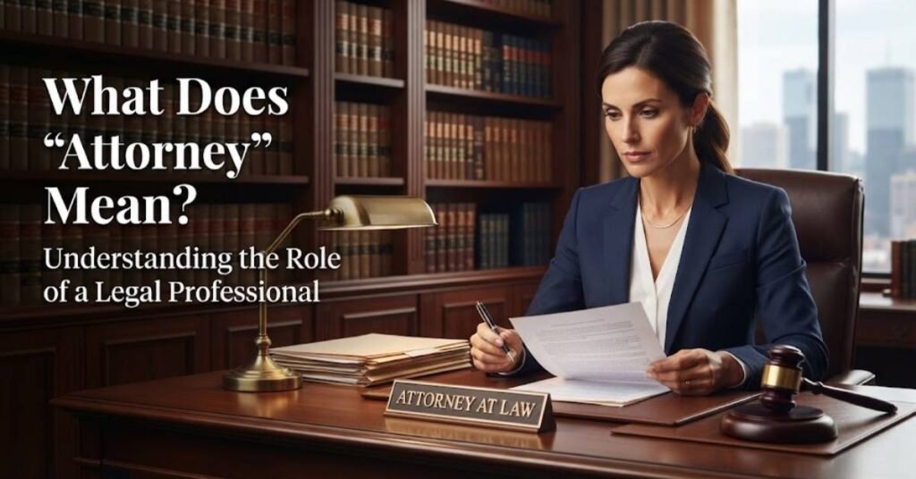 What Does "Attorney" Mean?