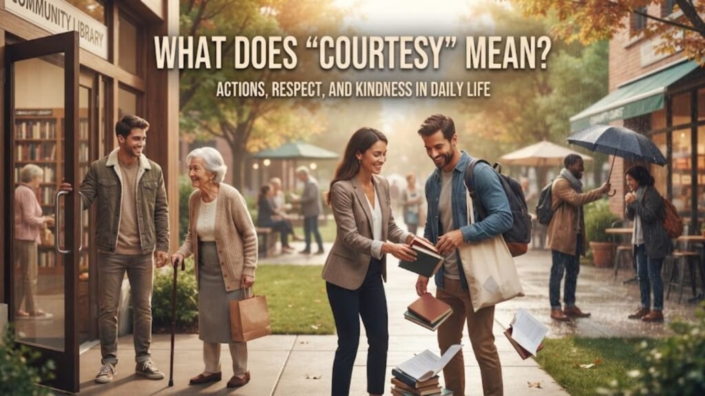 What Does "Courtesy" Mean?
