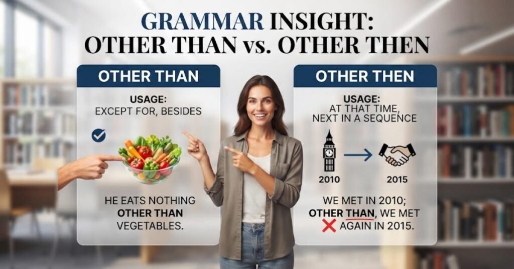 What Is the Correct Phrase: Other Than or Other Then?