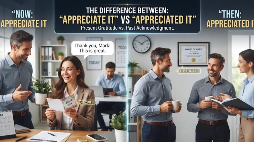 What Is the Difference Between "Appreciate It" and "Appreciated It"?