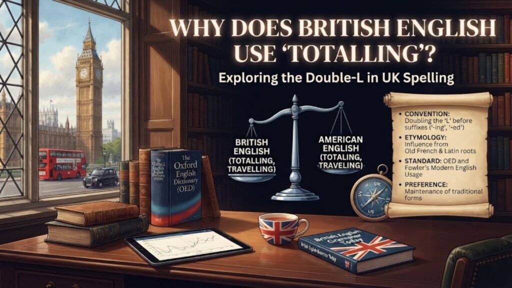 Why Does British English Use "Totalling"?