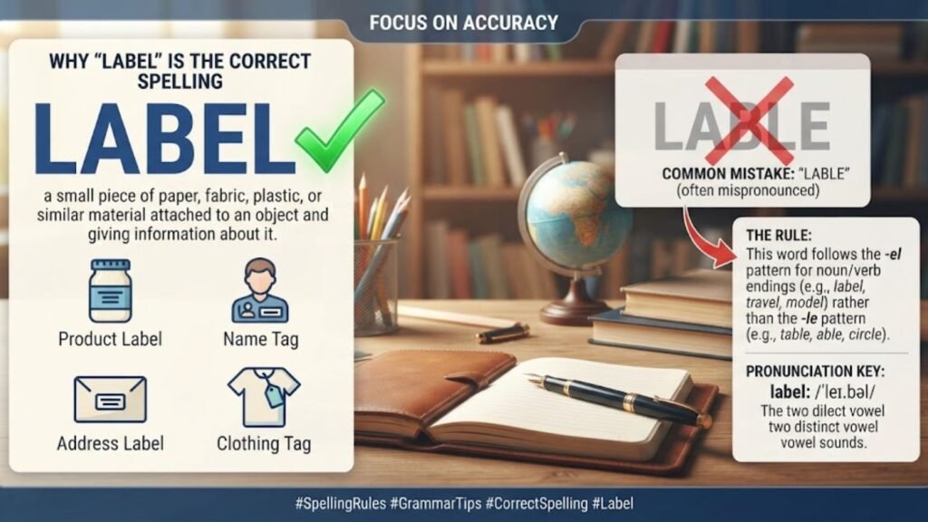 Why "Label" Is the Correct Spelling