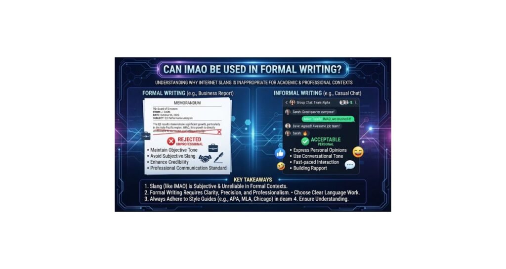 Can IMAO Be Used in Formal Writing?