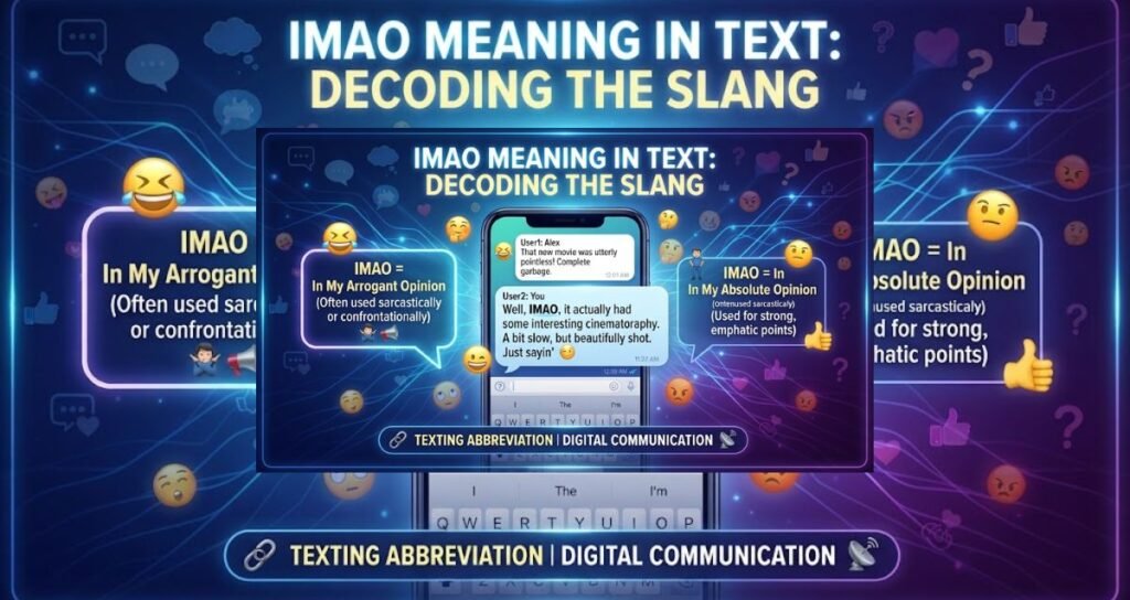 What Does IMAO Mean in Text & Chat?