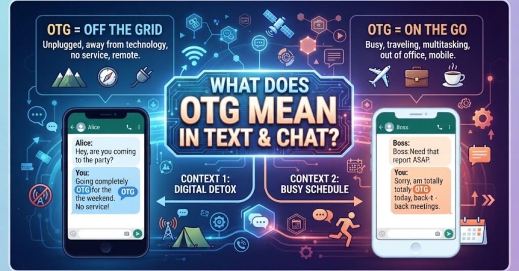 What Does OTG Mean in Text & Chat?