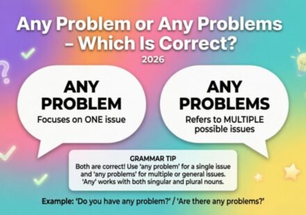 Any Problem or Any Problems – Which Is Correct? 2026