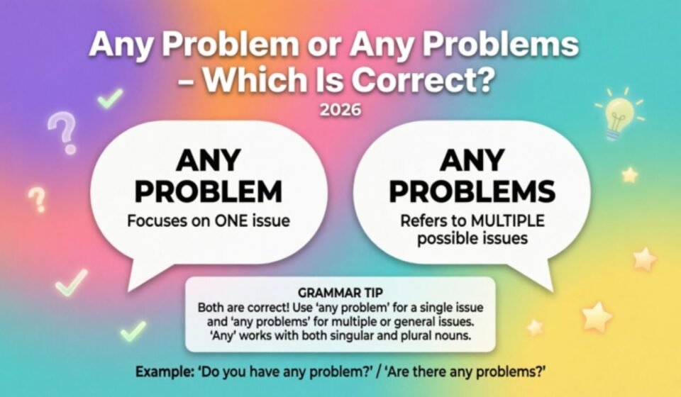 Any Problem or Any Problems – Which Is Correct? 2026