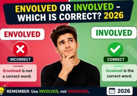 Envolved or Involved – Which Is Correct? 2026