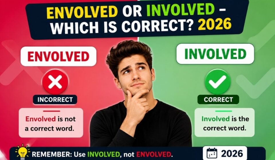 Envolved or Involved – Which Is Correct? 2026