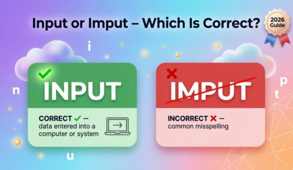 Input or Imput – Which Is Correct? (2026 Guide)