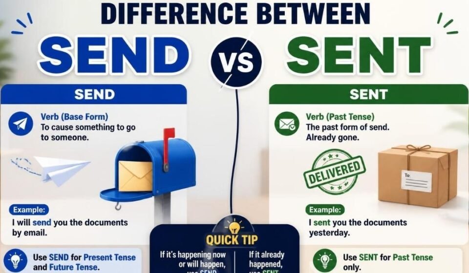 difference between send and sent