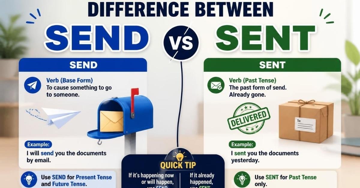 difference between send and sent
