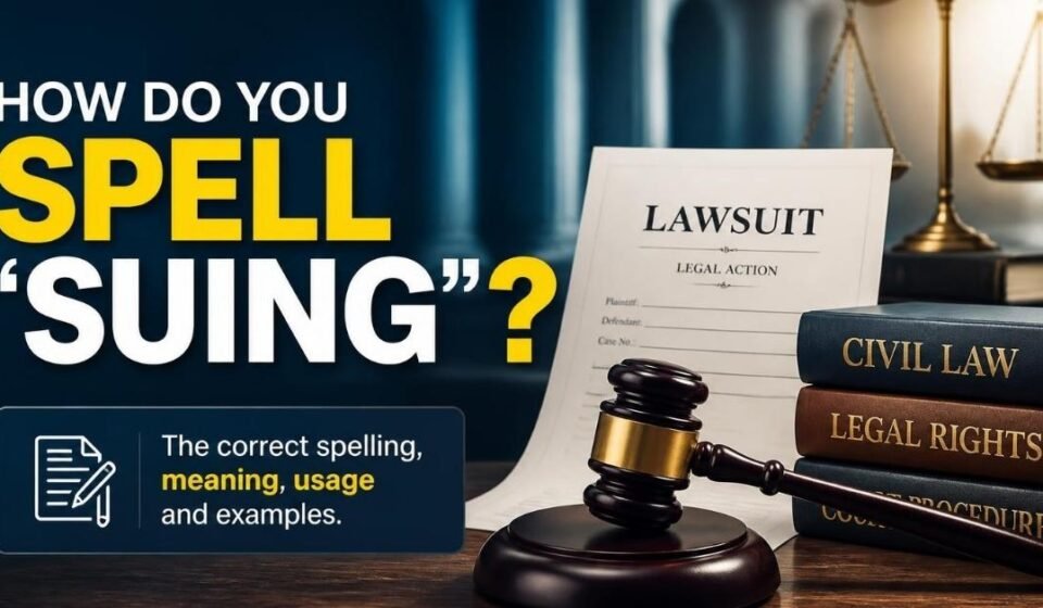 how do you spell suing