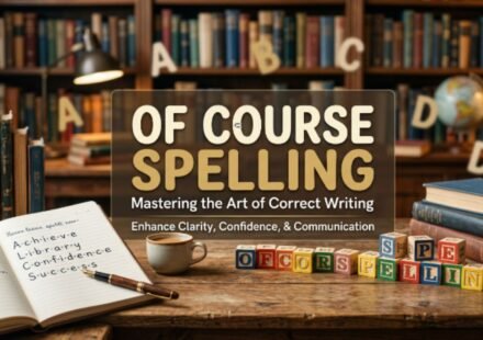of course spelling