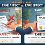 take affect or take effect